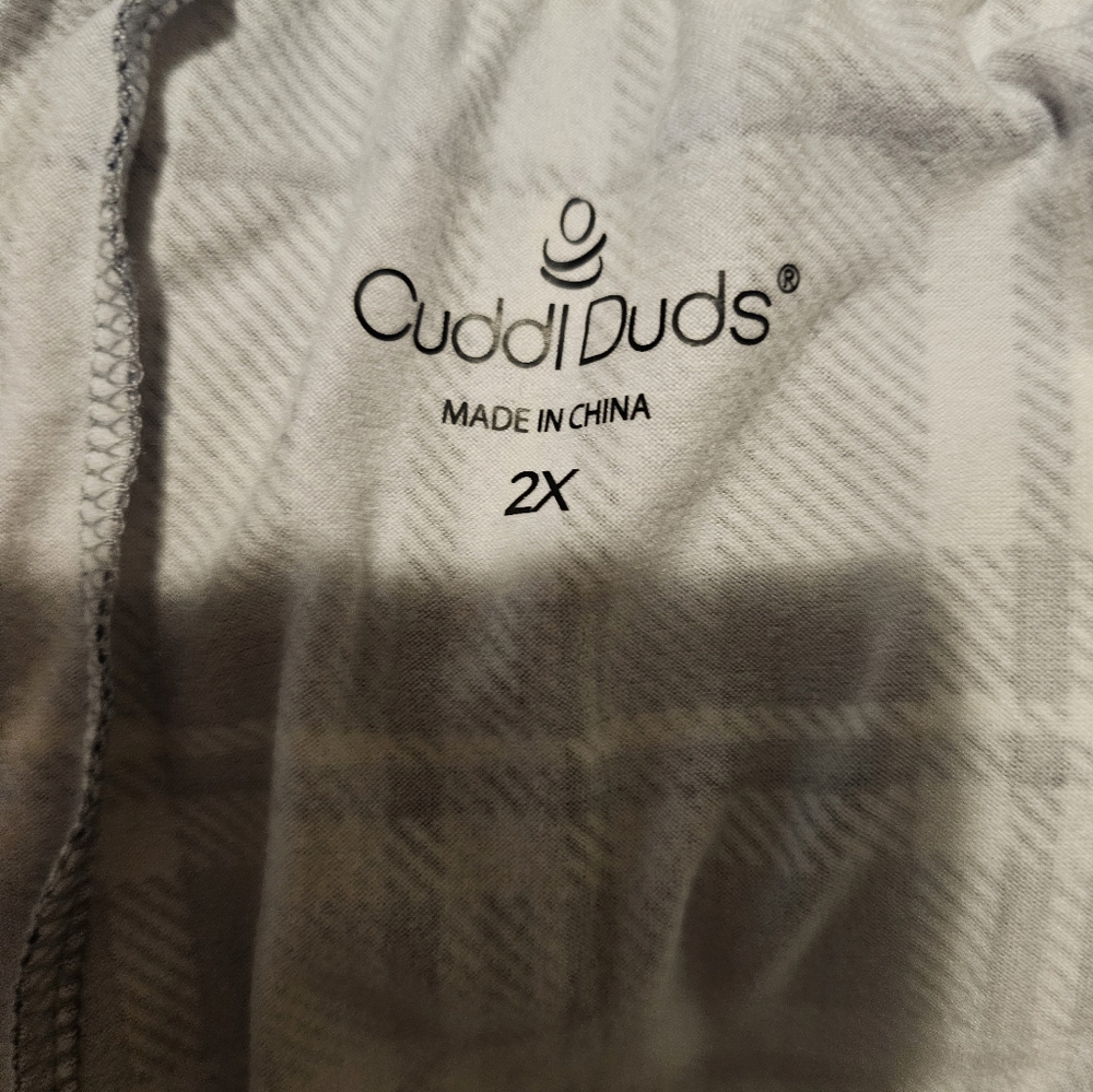 Cuddl Duds Lavender & Gray Plaid Pajama Bottoms sz 2X - Picture 4 of 4